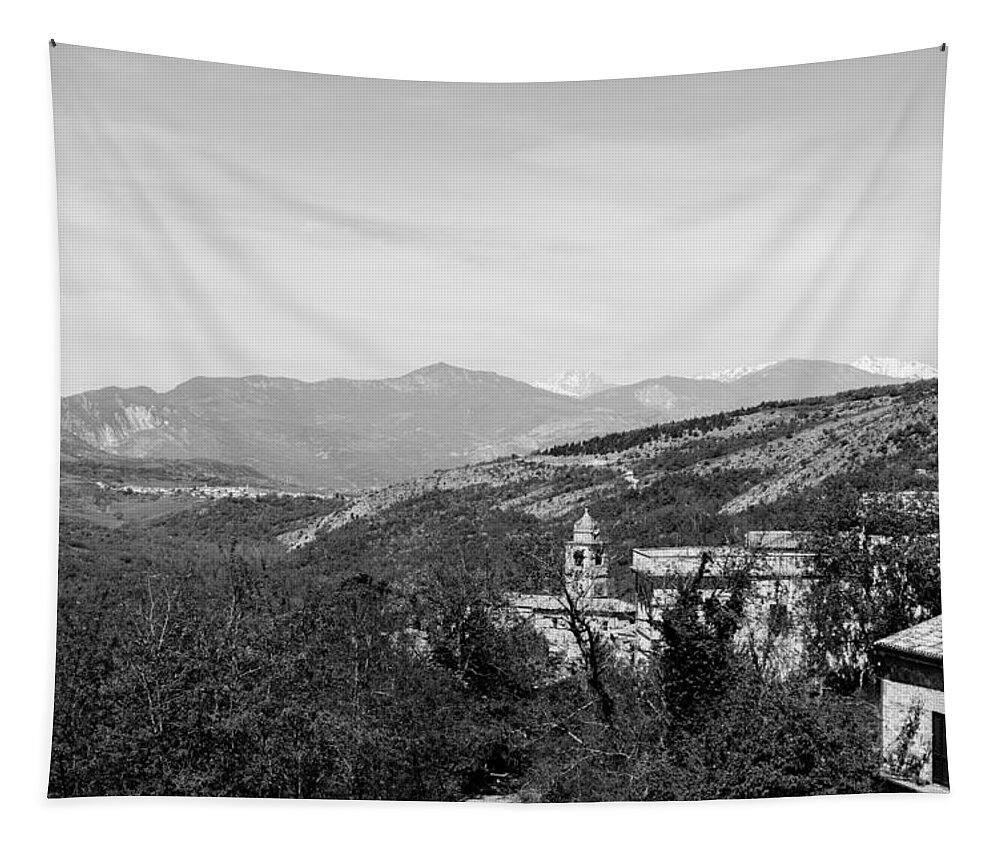 Cold Tapestry featuring the photograph Caramanico - Landscapes from Italy 3 by AM FineArtPrints
