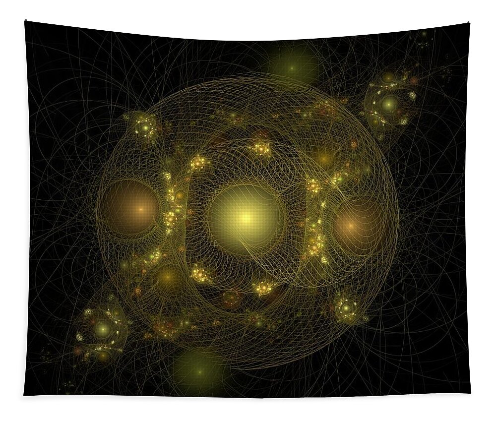 Fractal Tapestry featuring the digital art Casting Nets for Pearls by Richard Ortolano