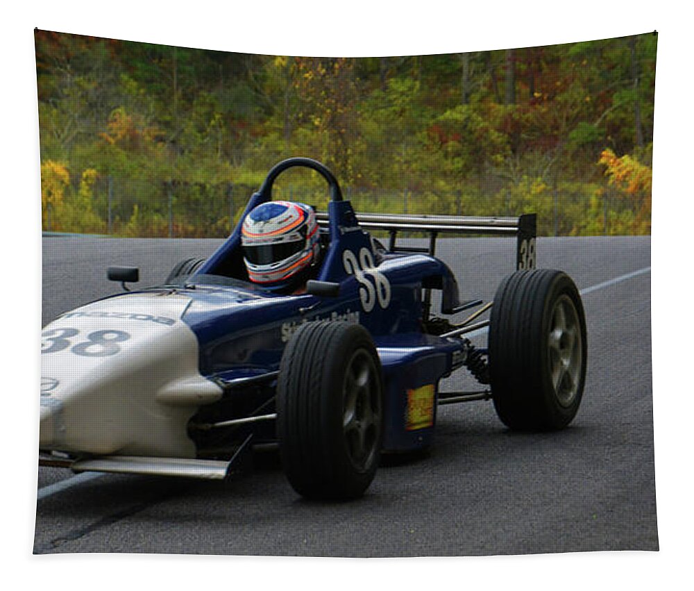 Motorsports Tapestry featuring the photograph Catch Me if You Can by Mike Martin