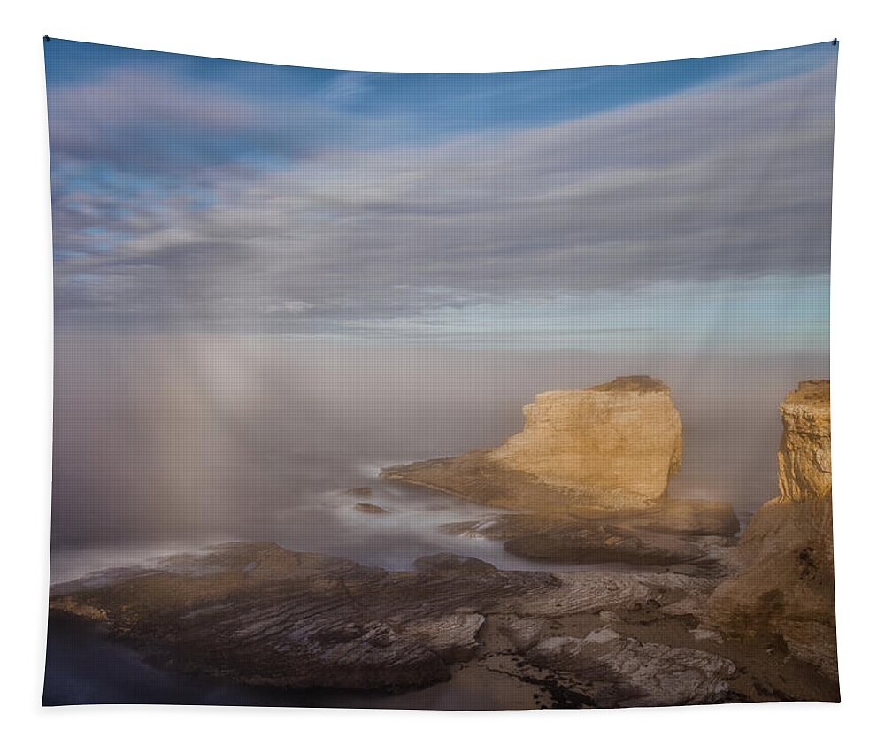 Landscape Tapestry featuring the photograph Catching The Rainbow by Jonathan Nguyen