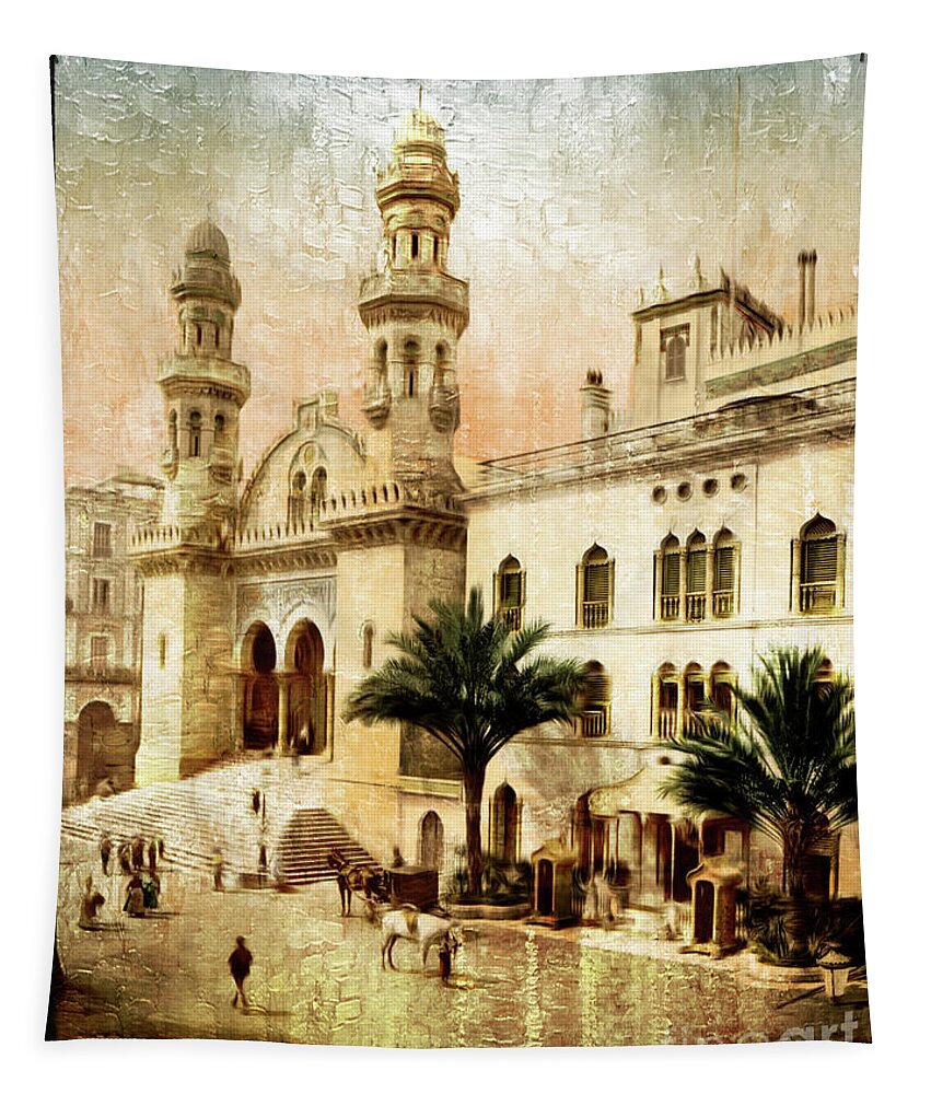 Cathedral Tapestry featuring the photograph Cathedral in Algiers by Carlos Diaz