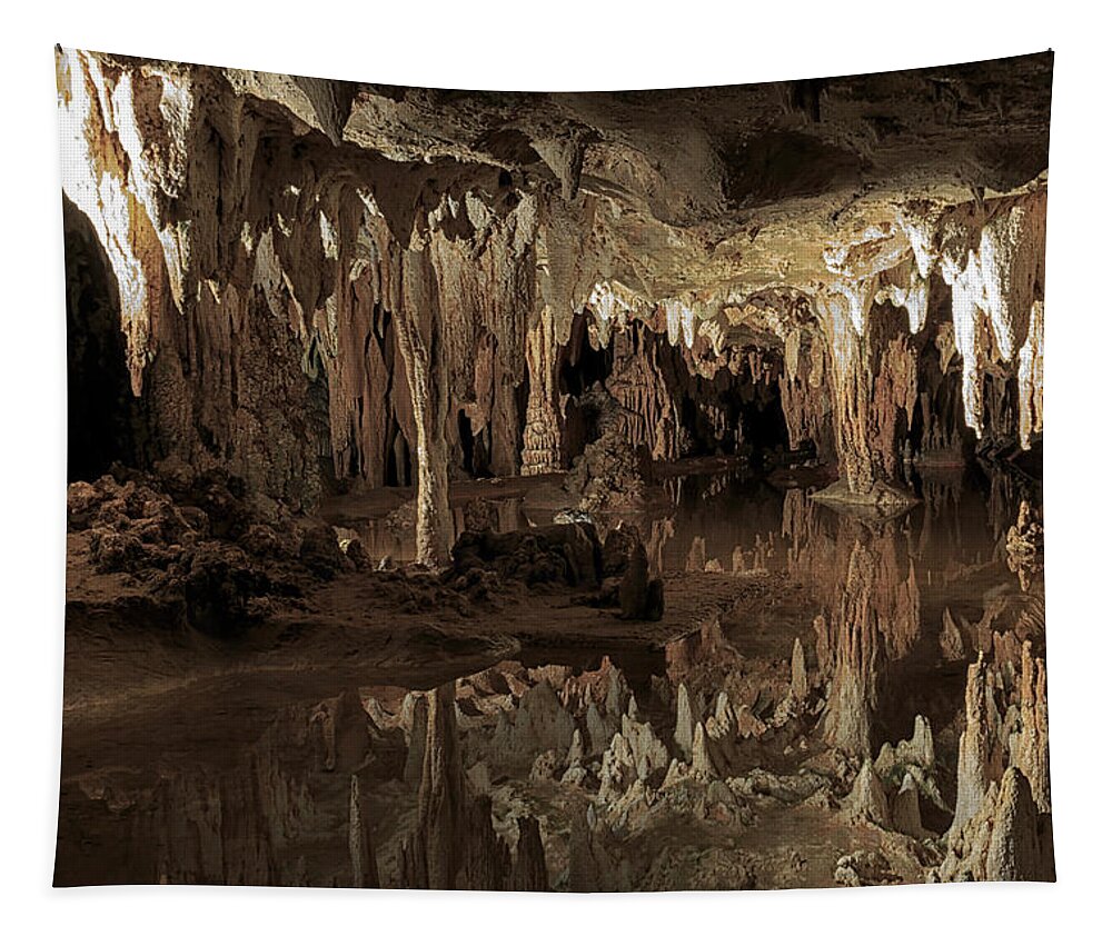 Cavern Tapestry featuring the photograph Cavern Reflections by Travis Rogers