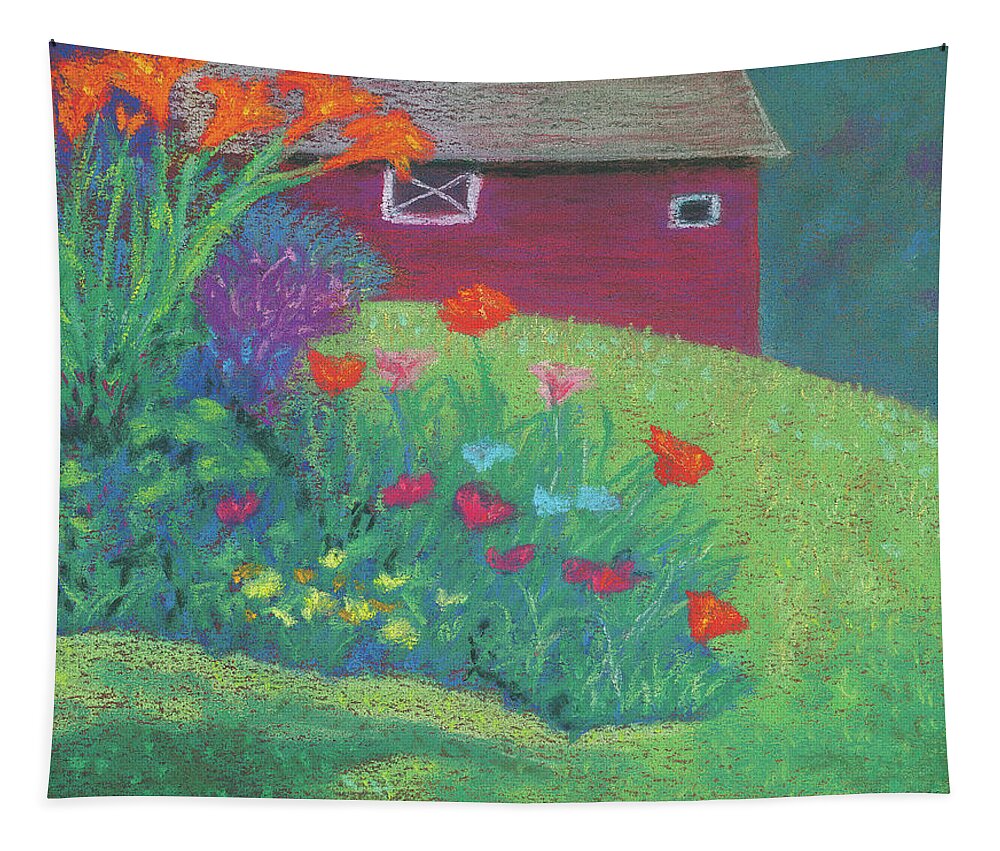 Art Tapestry featuring the pastel Celebration by Anne Katzeff