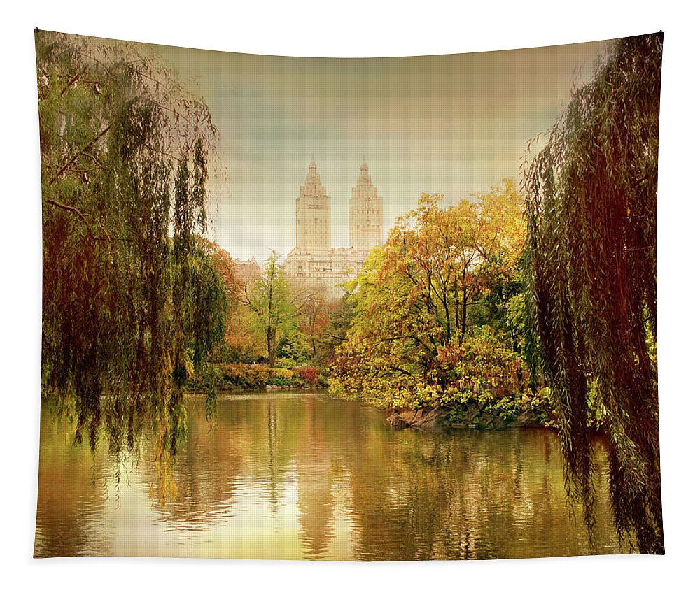 San Remo Tapestry featuring the photograph Central Park Splendor by Jessica Jenney