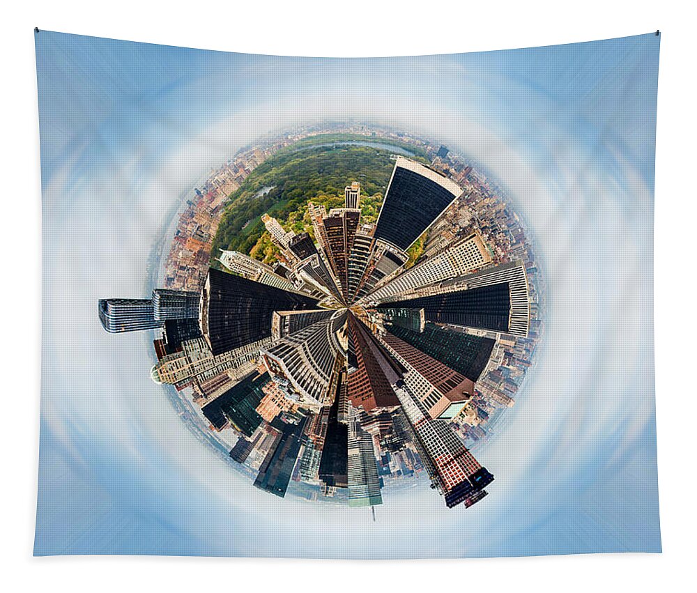 Megacity Tapestry featuring the photograph Eye Of New York by Az Jackson
