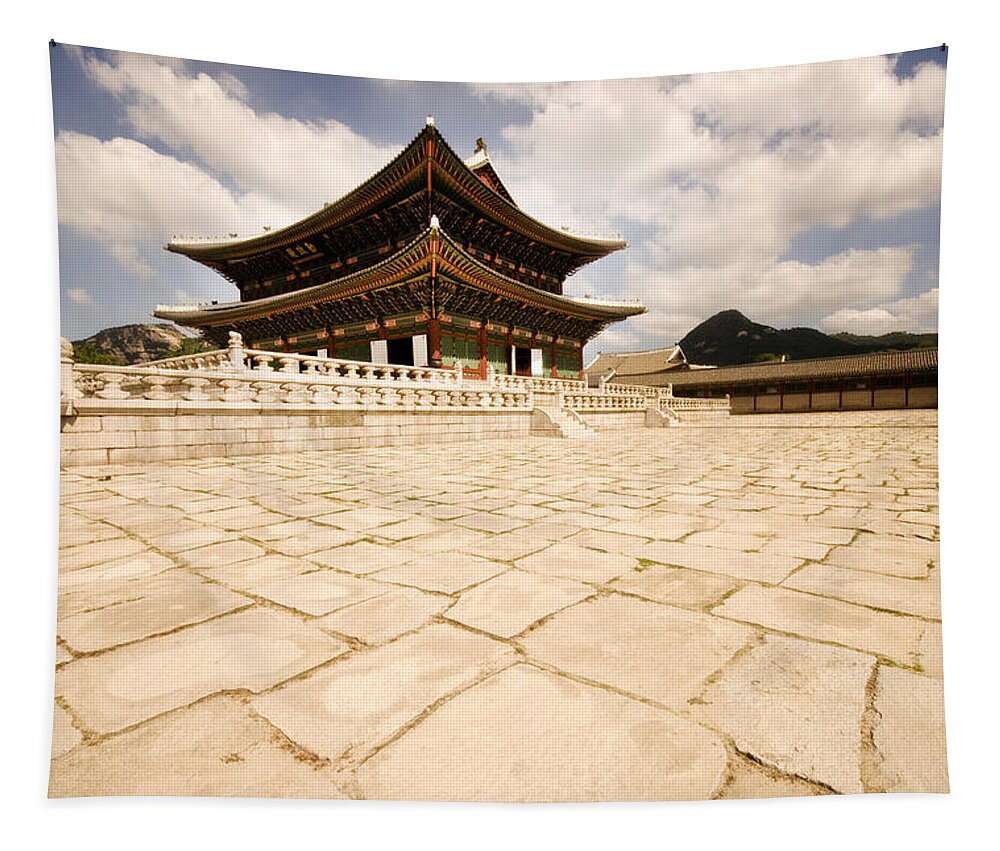 Changdeokgung Tapestry featuring the photograph Changdeokgung by Mary Lane