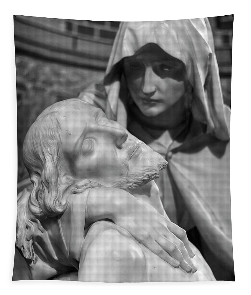 Pieta Tapestry featuring the photograph Chapel of the Pieta by Pablo Lopez