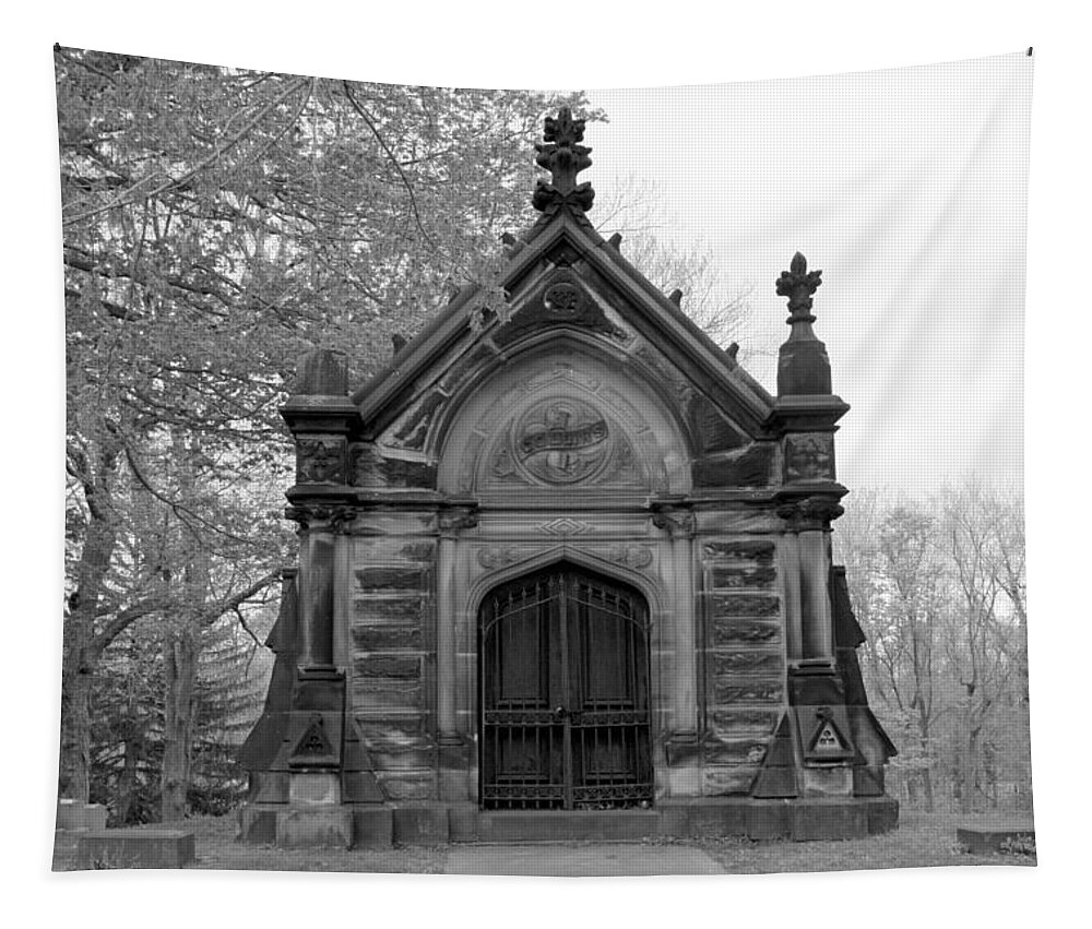 Train Disaster Tapestry featuring the photograph Charles Collins Mausoleum by Valerie Collins