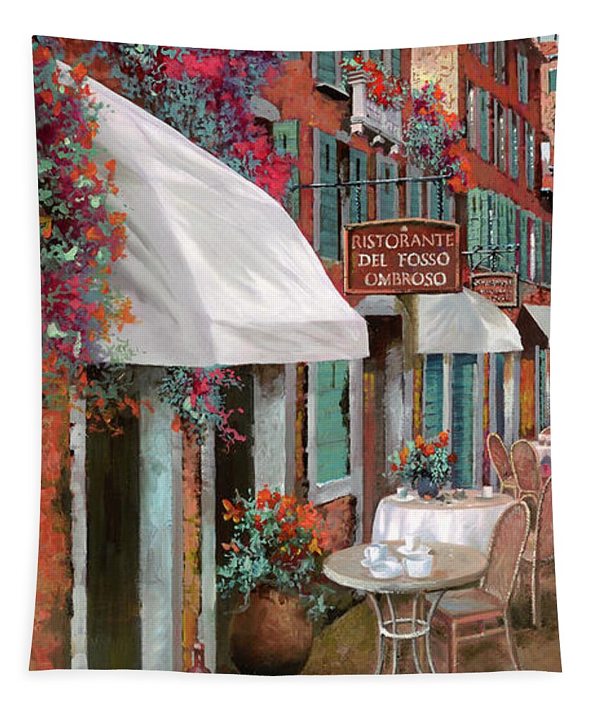 Table Tapestry featuring the painting Che Tavolo Vuoi by Guido Borelli