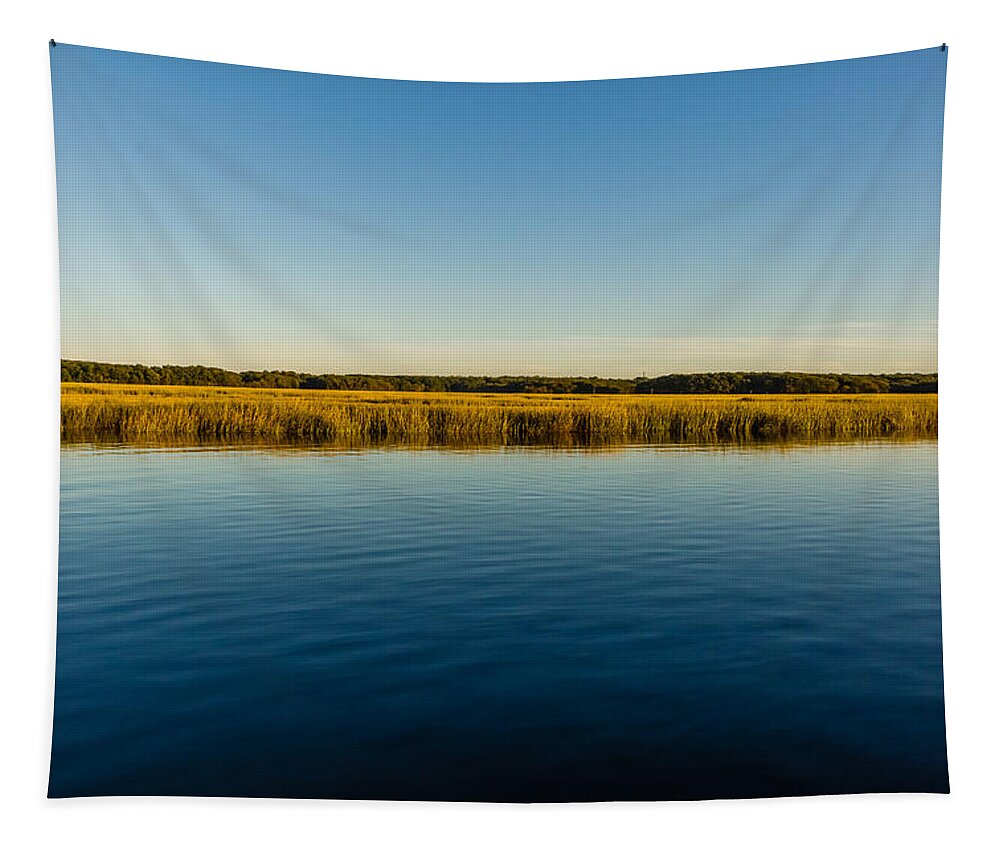Cheesequake Creek Tapestry featuring the photograph Cheesequake creek by SAURAVphoto Online Store
