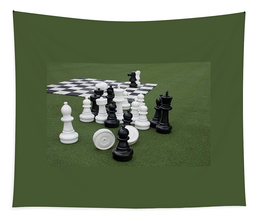 Games Tapestry featuring the photograph Chess 101 by Caroline Stella