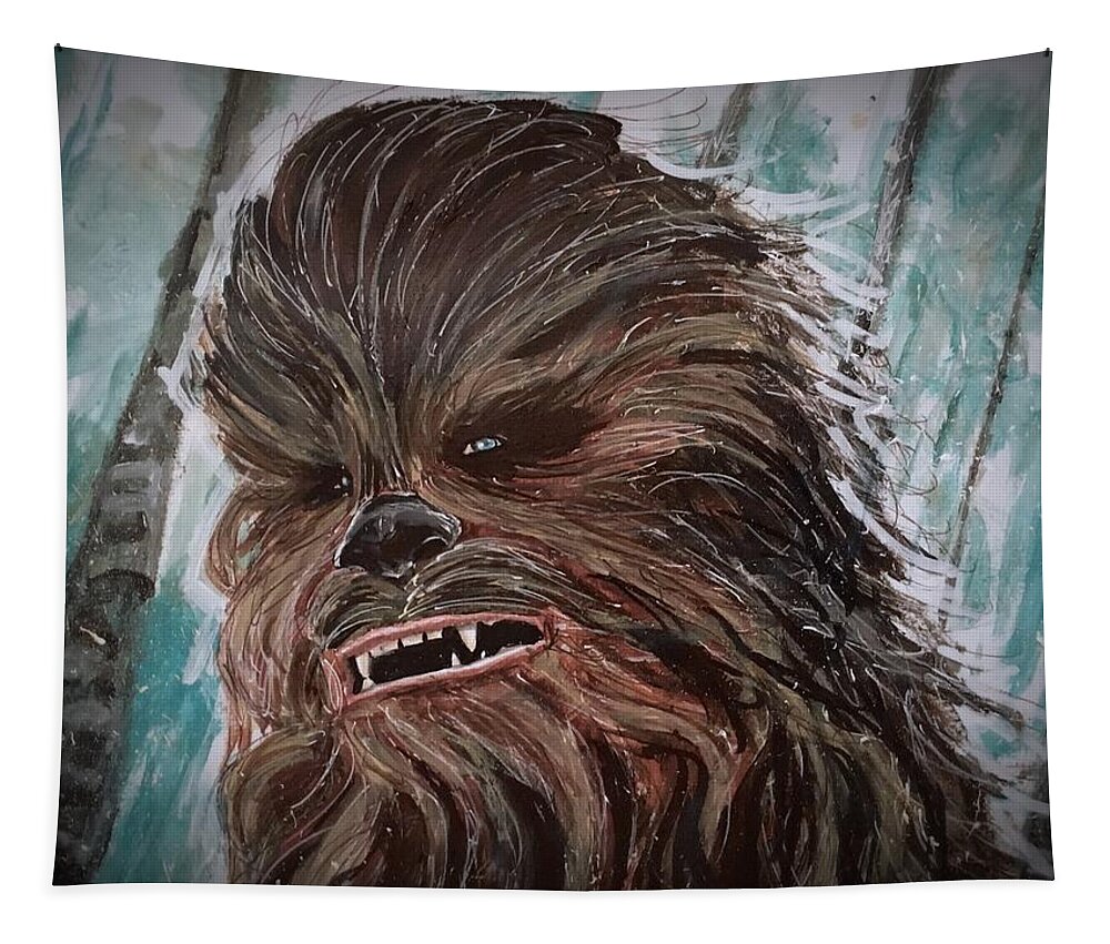 Chewbacca Tapestry featuring the painting Chewbacca by Joel Tesch