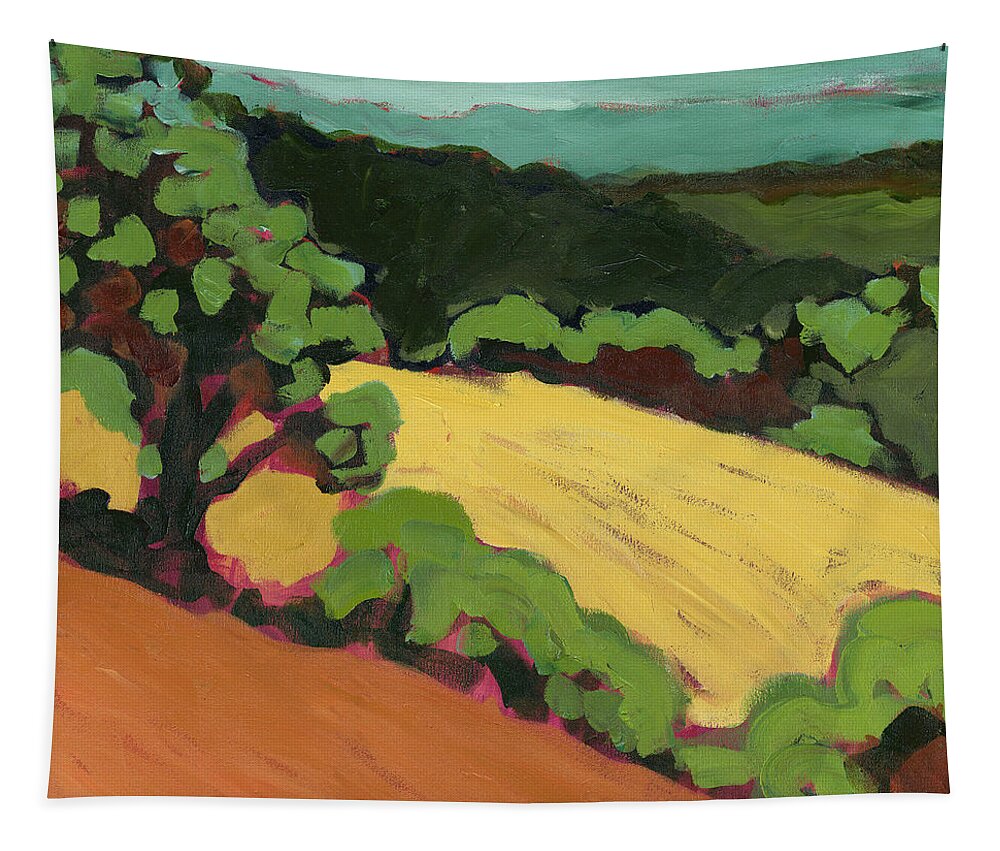 Landscape Tapestry featuring the painting Chip Ross Park by Jennifer Lommers