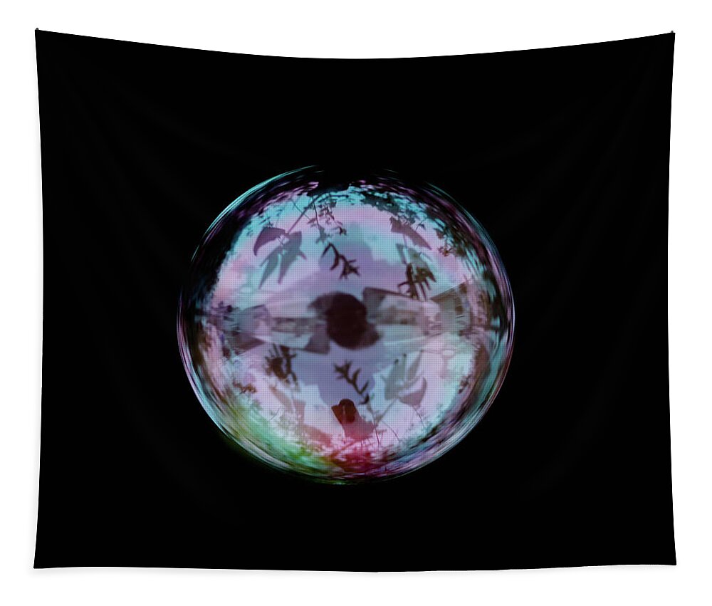 Abstract Tapestry featuring the photograph Christmas Bubble by Crystal Wightman
