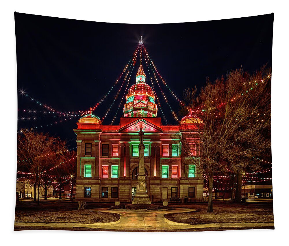Minden Tapestry featuring the photograph Christmas City by Susan Rissi Tregoning
