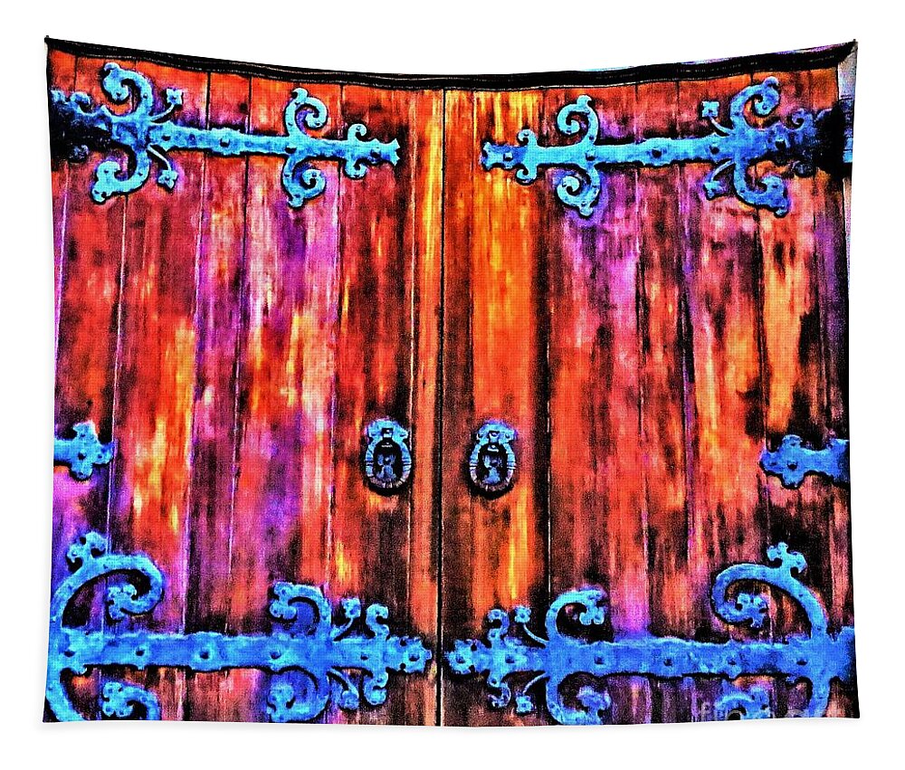 Church Tapestry featuring the photograph Church Door2 by Merle Grenz