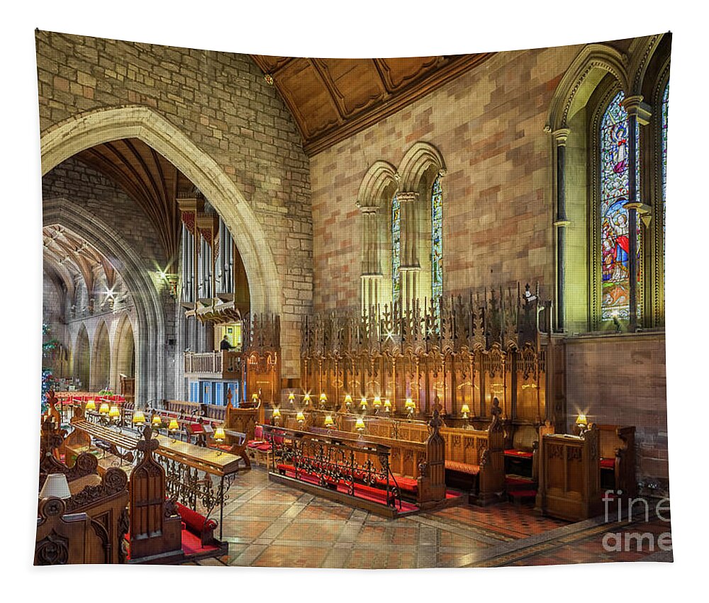 Cathedral Tapestry featuring the photograph Church Organist by Adrian Evans