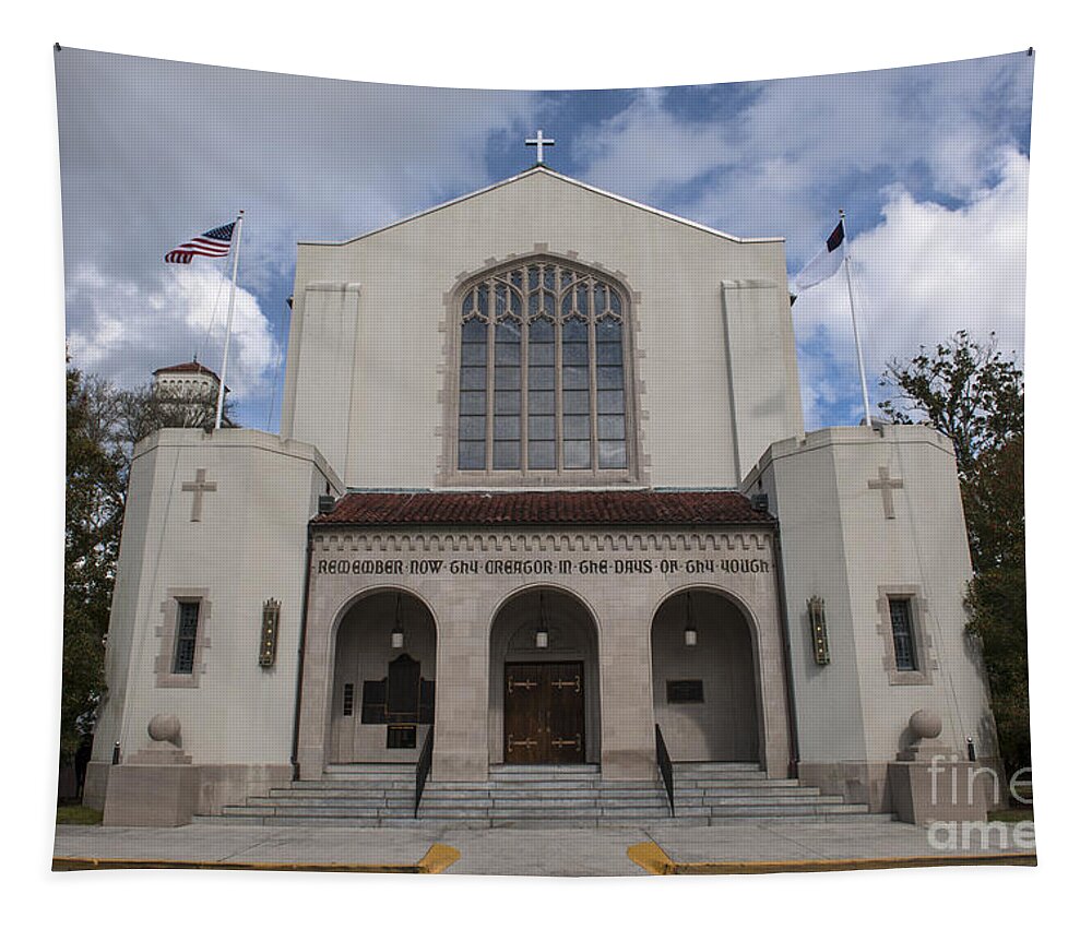 Citadel Tapestry featuring the photograph Citadel Church by Dale Powell