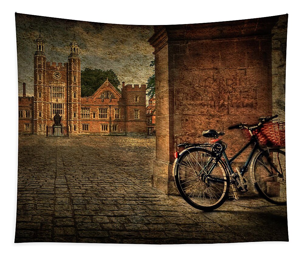 Texture Tapestry featuring the photograph City Wheels by Evelina Kremsdorf