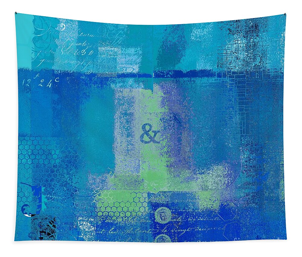 Blue Tapestry featuring the digital art Classico - s03c06 by Variance Collections