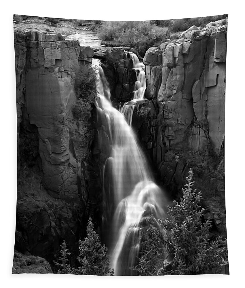 Clear Tapestry featuring the photograph Clear Creek Falls by Farol Tomson