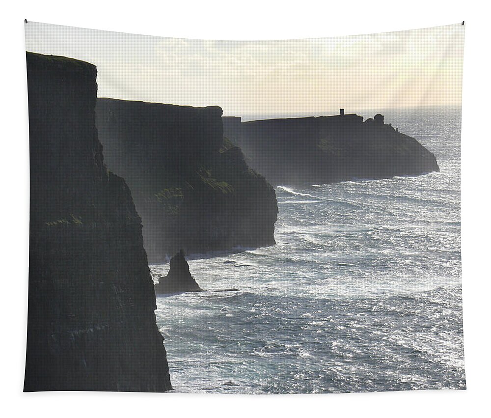 Travel Tapestry featuring the photograph Cliffs of Moher 1 by Mike McGlothlen