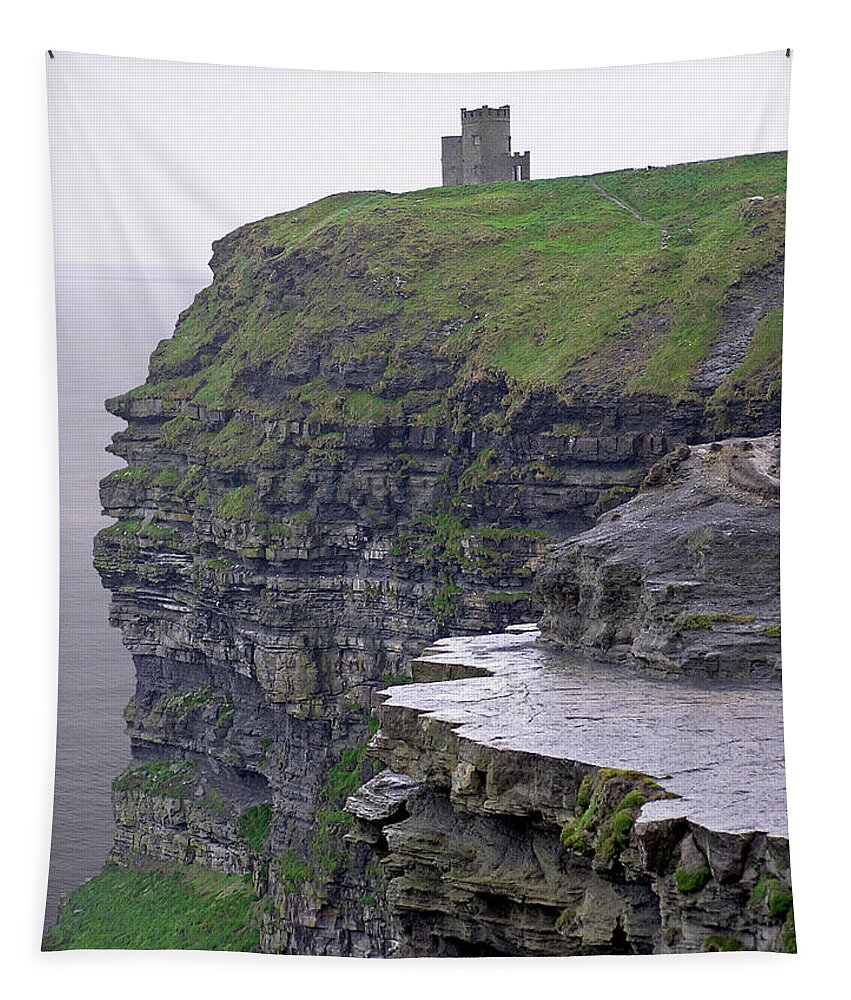 Cliff Tapestry featuring the photograph Cliffs of Moher Ireland by Charles Harden