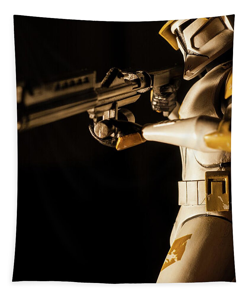 Clone Trooper Tapestry featuring the photograph Clone Trooper 6 by Micah May