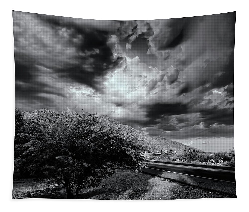 Arizona Tapestry featuring the photograph Cloud Drama h07 by Mark Myhaver