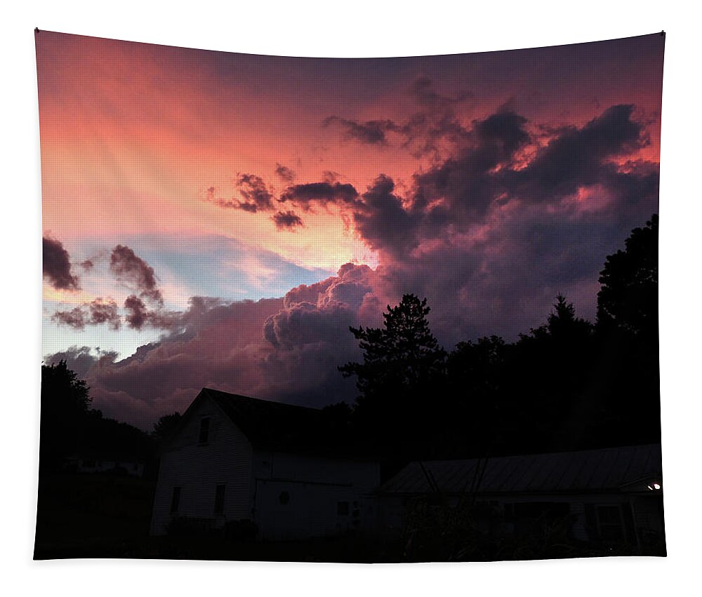Clouds Tapestry featuring the photograph Clouds After the Storm by Nancy Griswold