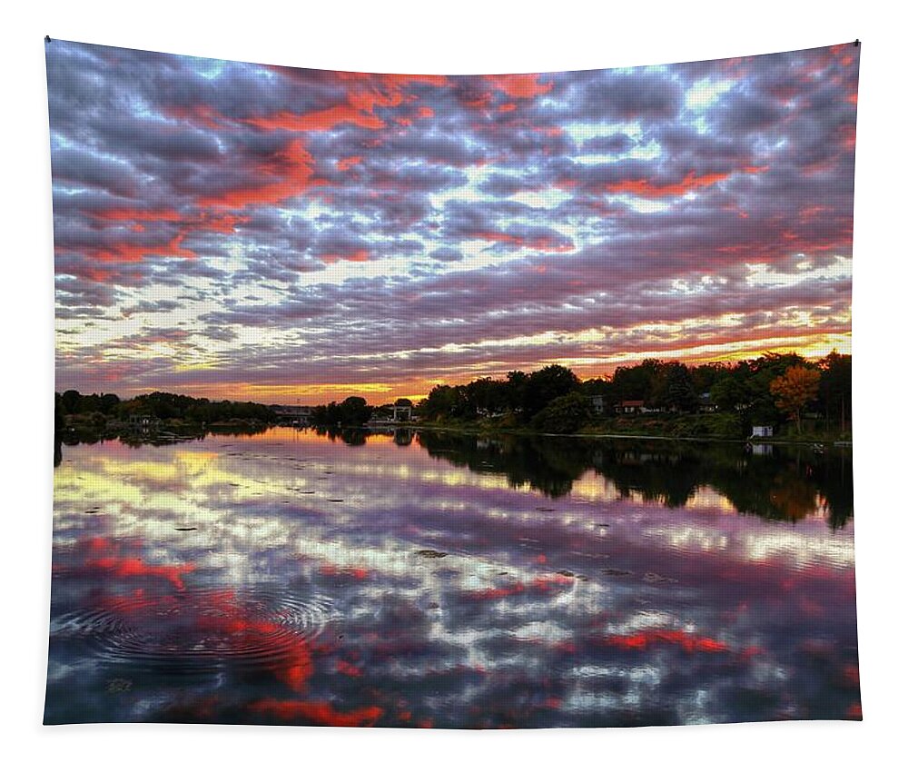 Clouds And More Tapestry featuring the photograph Clouds and more by Lynn Hopwood