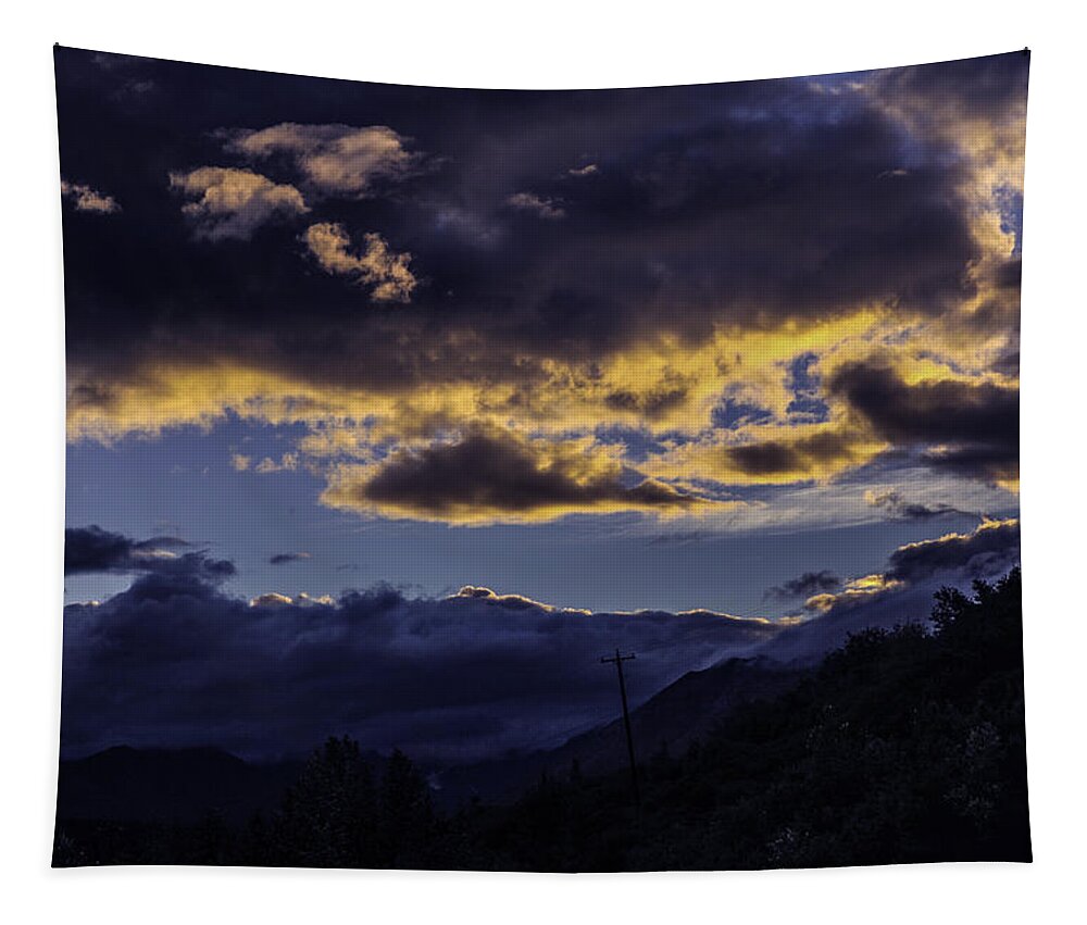 Alaska Tapestry featuring the photograph Clouds Over Alaska by Madeline Ellis