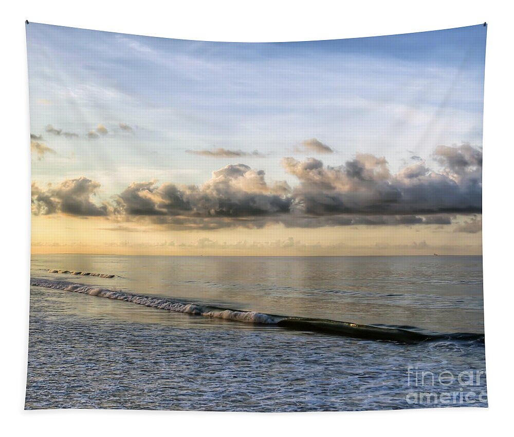 Atlantic Ocean Tapestry featuring the photograph Clouds Over the Ocean by Kerri Farley