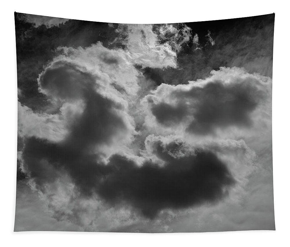 Atmosphere Tapestry featuring the photograph Cloudscape XVII BW by David Gordon