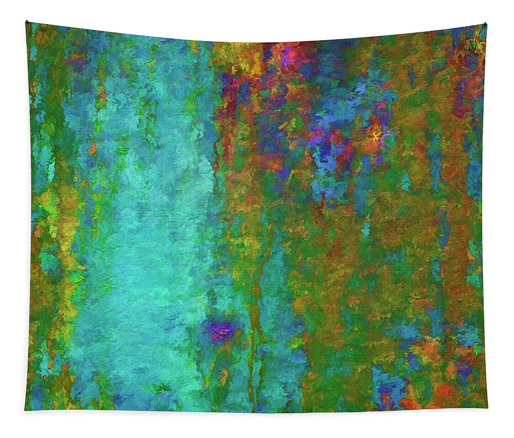 Abstract Tapestry featuring the photograph Color Abstraction LXVII by David Gordon