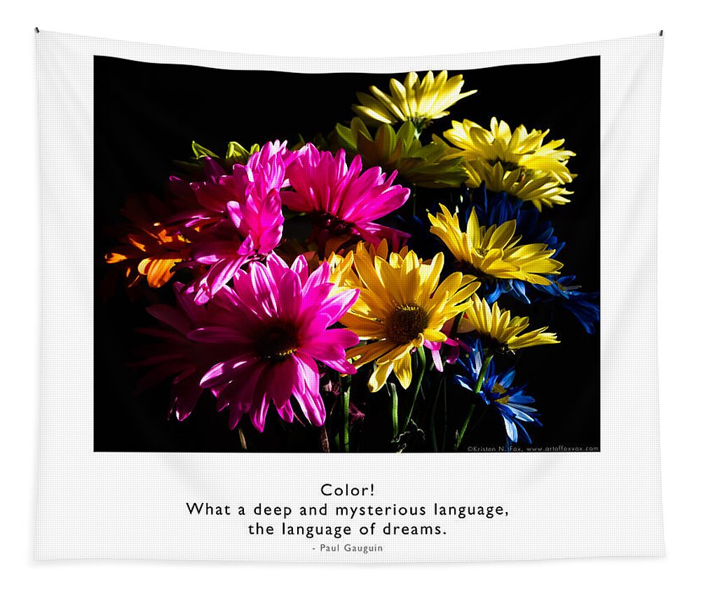 Metaphysics Tapestry featuring the photograph Color Language of Dreams by Kristen Fox