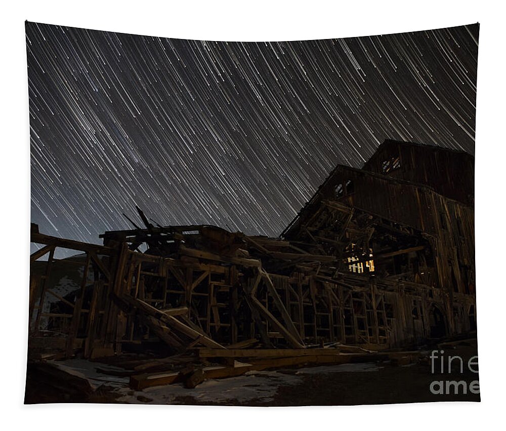 Abandoned Gold Mine Tapestry featuring the photograph Colorado Gold Mine by Keith Kapple