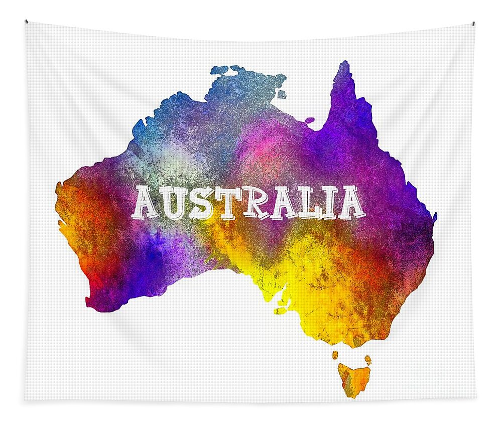 Digital Art Tapestry featuring the photograph Colorful Australia by Kaye Menner