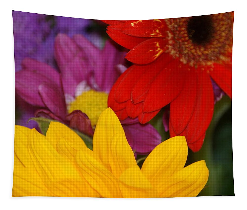 Flower Tapestry featuring the photograph Colorful Flowers by Liz Vernand