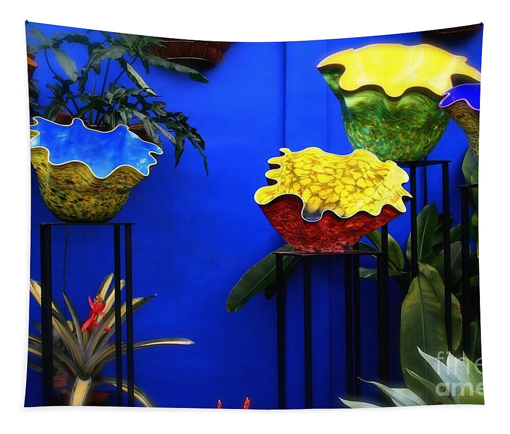 Colorful Tapestry featuring the photograph Colorful Pinch Bowls by Alice Terrill