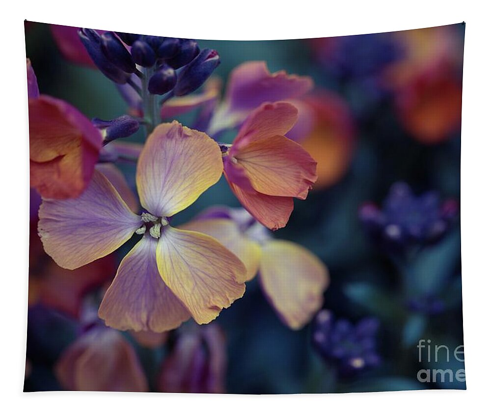 Flower Tapestry featuring the photograph Colors of Spring by Eva Lechner