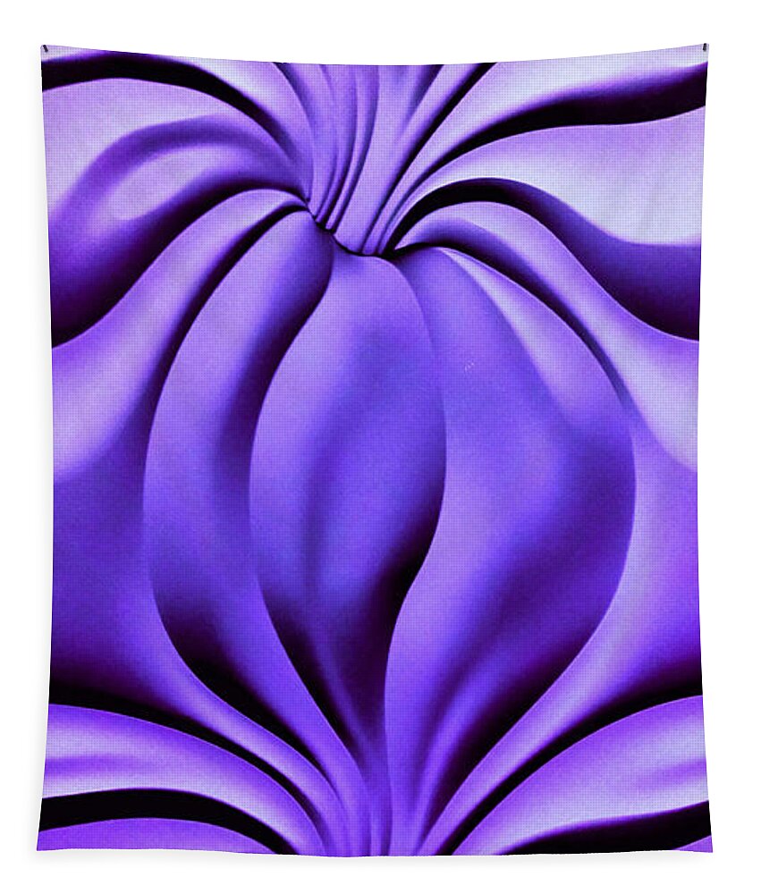 Purple Tapestry featuring the photograph Contemplation in Purple by Roberta Byram