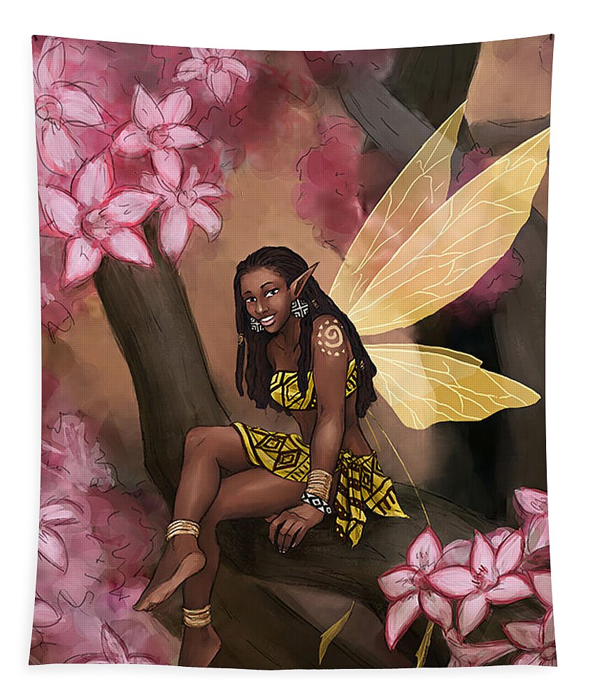 Fairy Tapestry featuring the digital art Copper by Brandy Woods