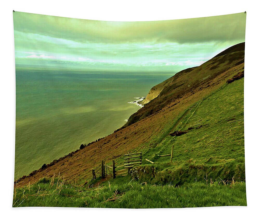 Places Tapestry featuring the photograph Countisbury by Richard Denyer
