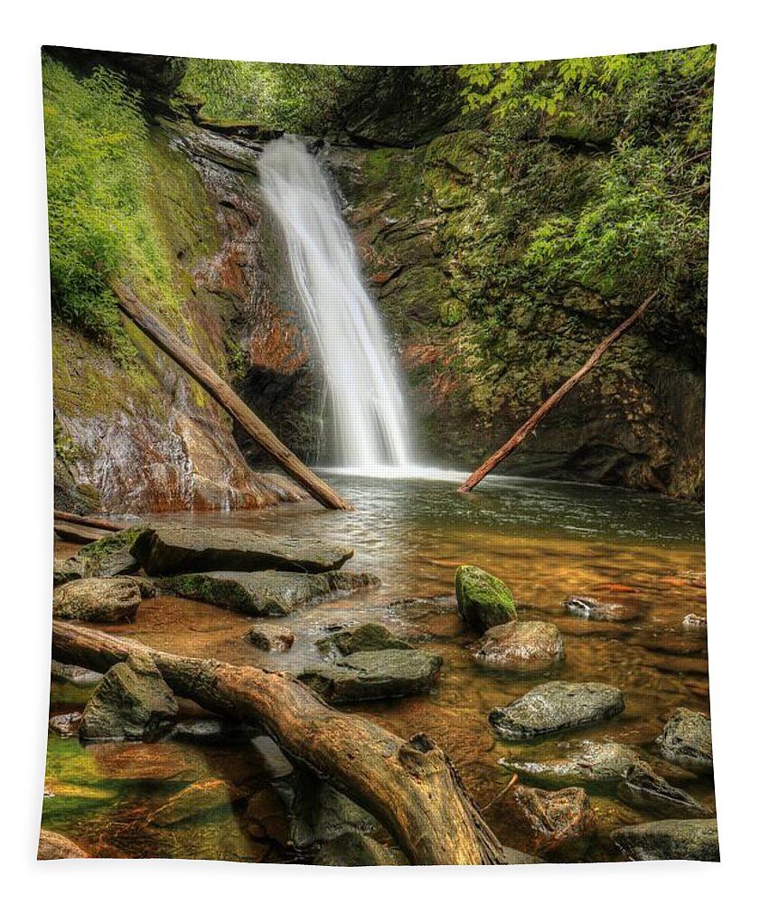Courthouse Falls Tapestry featuring the photograph Courthouse Falls by Carol Montoya