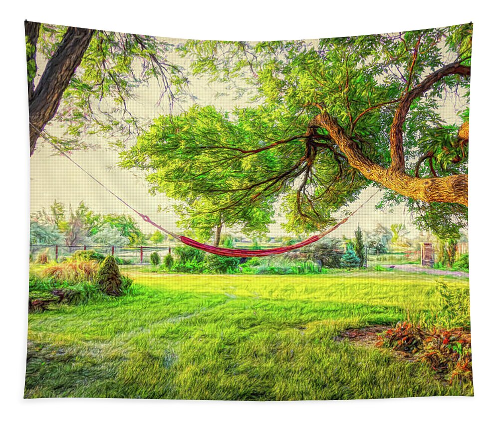 Country Art Tapestry featuring the photograph Cozy Lazy Afternoon by James BO Insogna