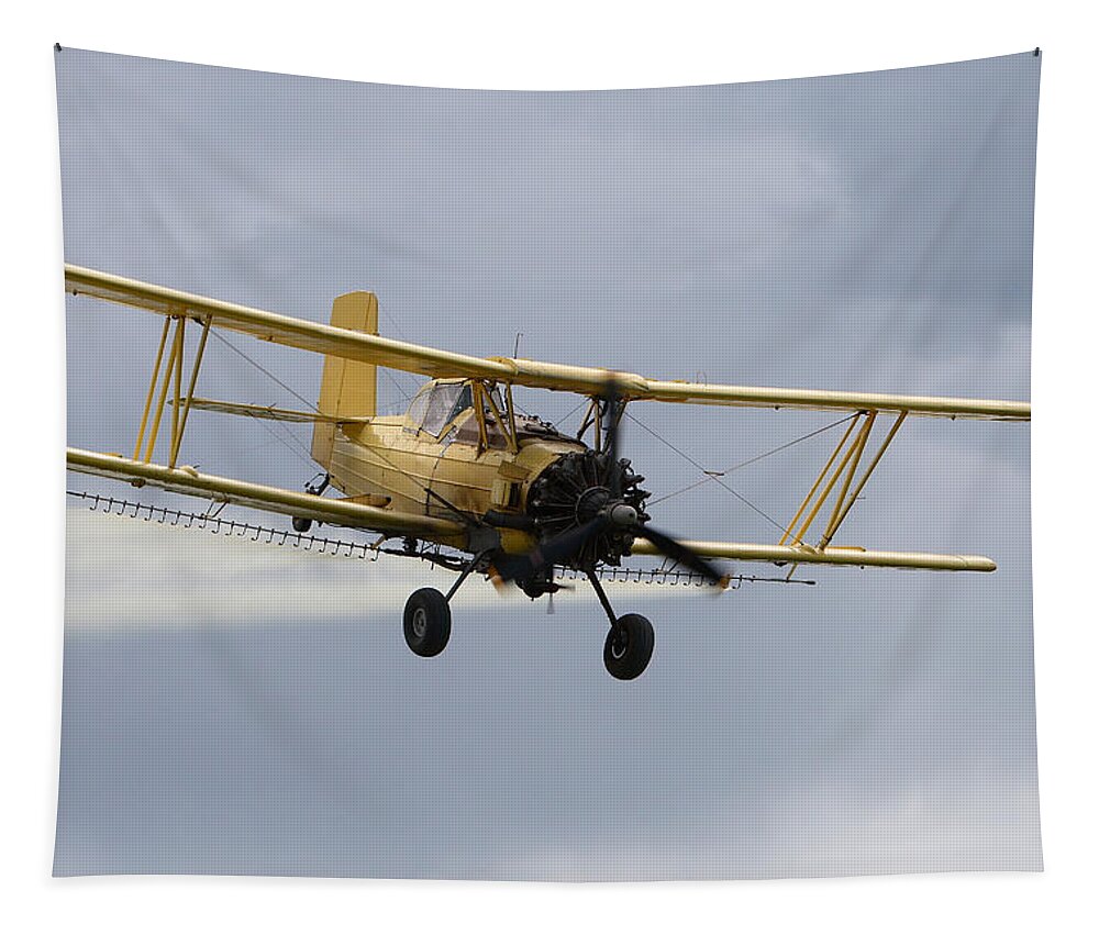 Aerodynamics Tapestry featuring the photograph Crop Duster by David Andersen