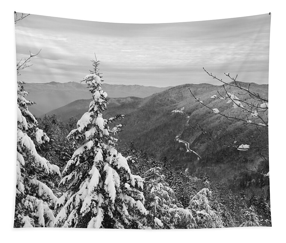 Great Smoky Mountains Tapestry featuring the photograph Cumberland Gap in the Smoky Mountains by Kristin Elmquist