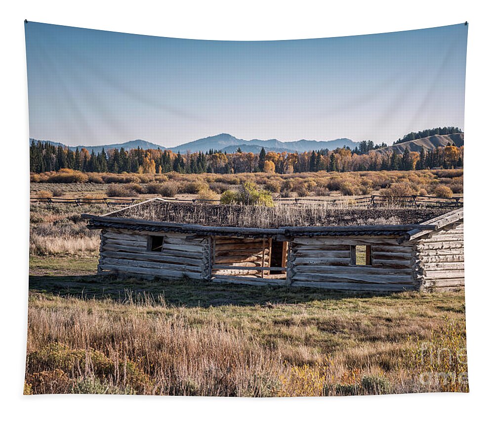 Barn Tapestry featuring the photograph Cunningham Cabin 4 by Al Andersen