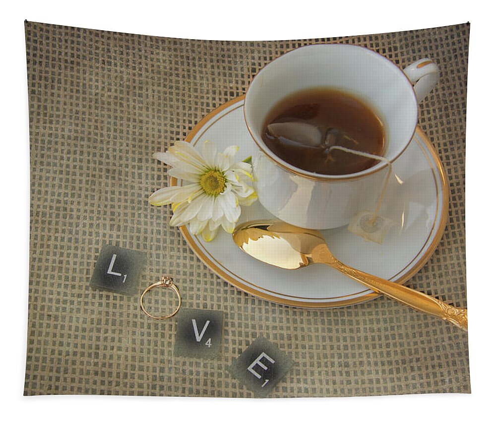 Tea Tapestry featuring the photograph Cup of Love by Pamela Williams